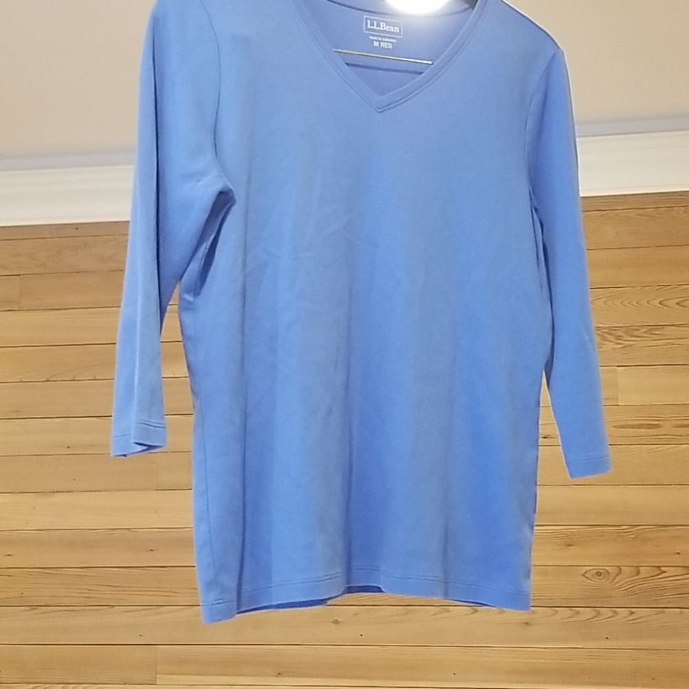 L. L. Bean V Neck Cotton Top